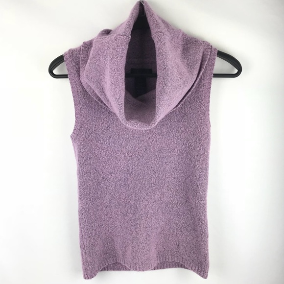 Frenchi Sweaters - Frenchi Lavender Cowl Neck Sweater Tank Small